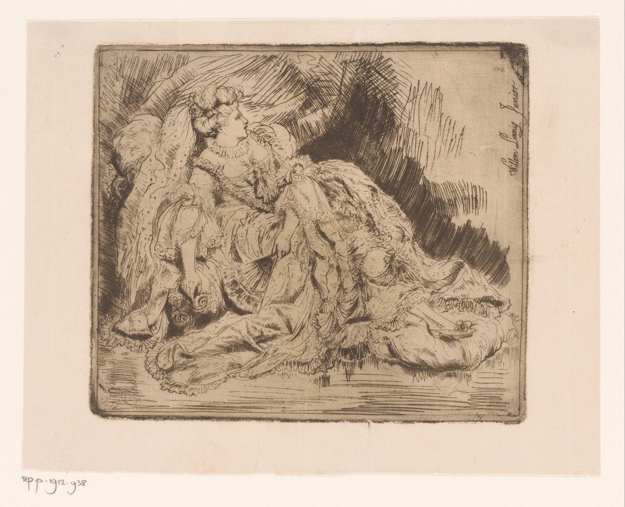 Rustende actrice door Willem Linnig (II)