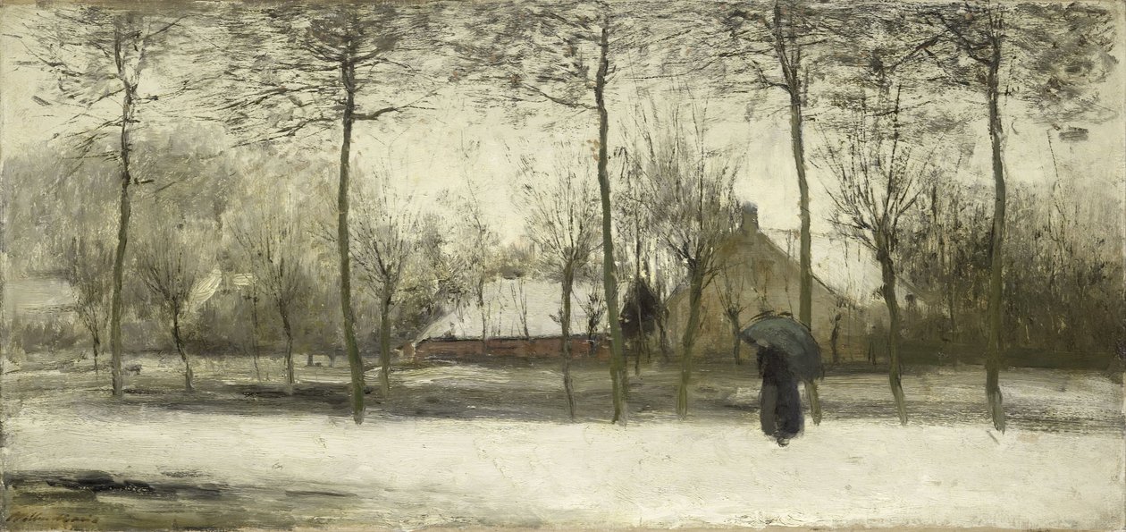 Winterlandschap door Willem Maris
