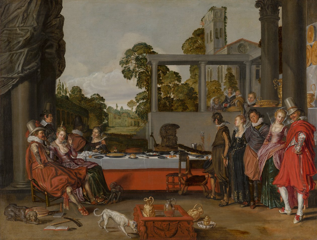 Vrolijk Gezelschap op een Terras, 1616-17 door Willem Pietersz Buytewech