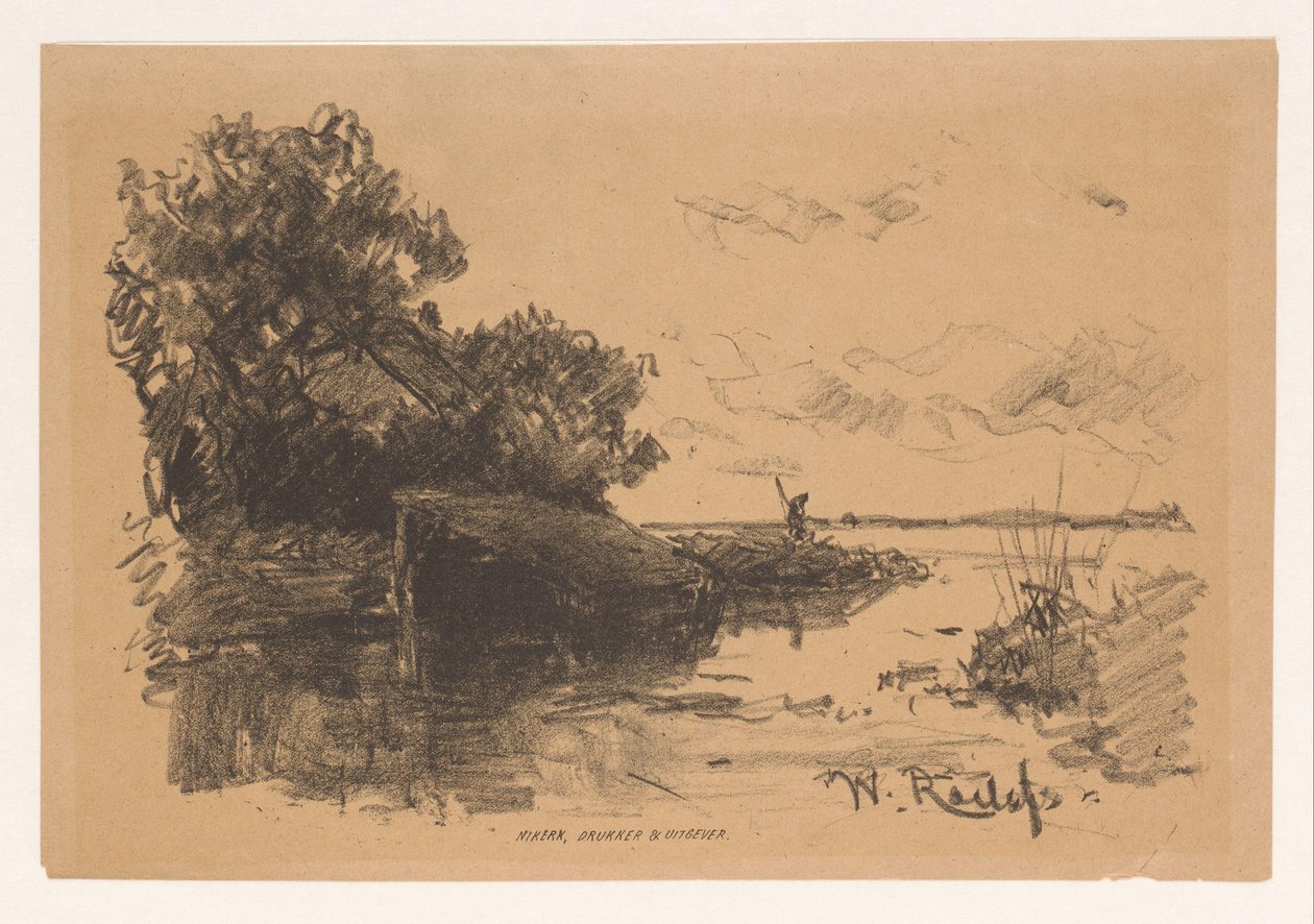 Polderlandschap door Willem Roelofs (I)