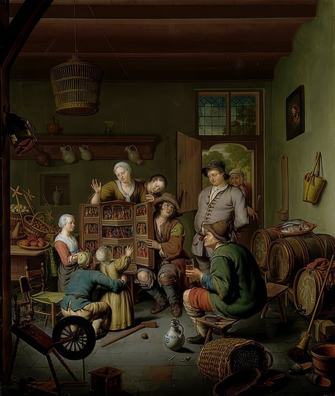 De rariteitenkast (?t Fraay Curieus) door Willem Van Mieris