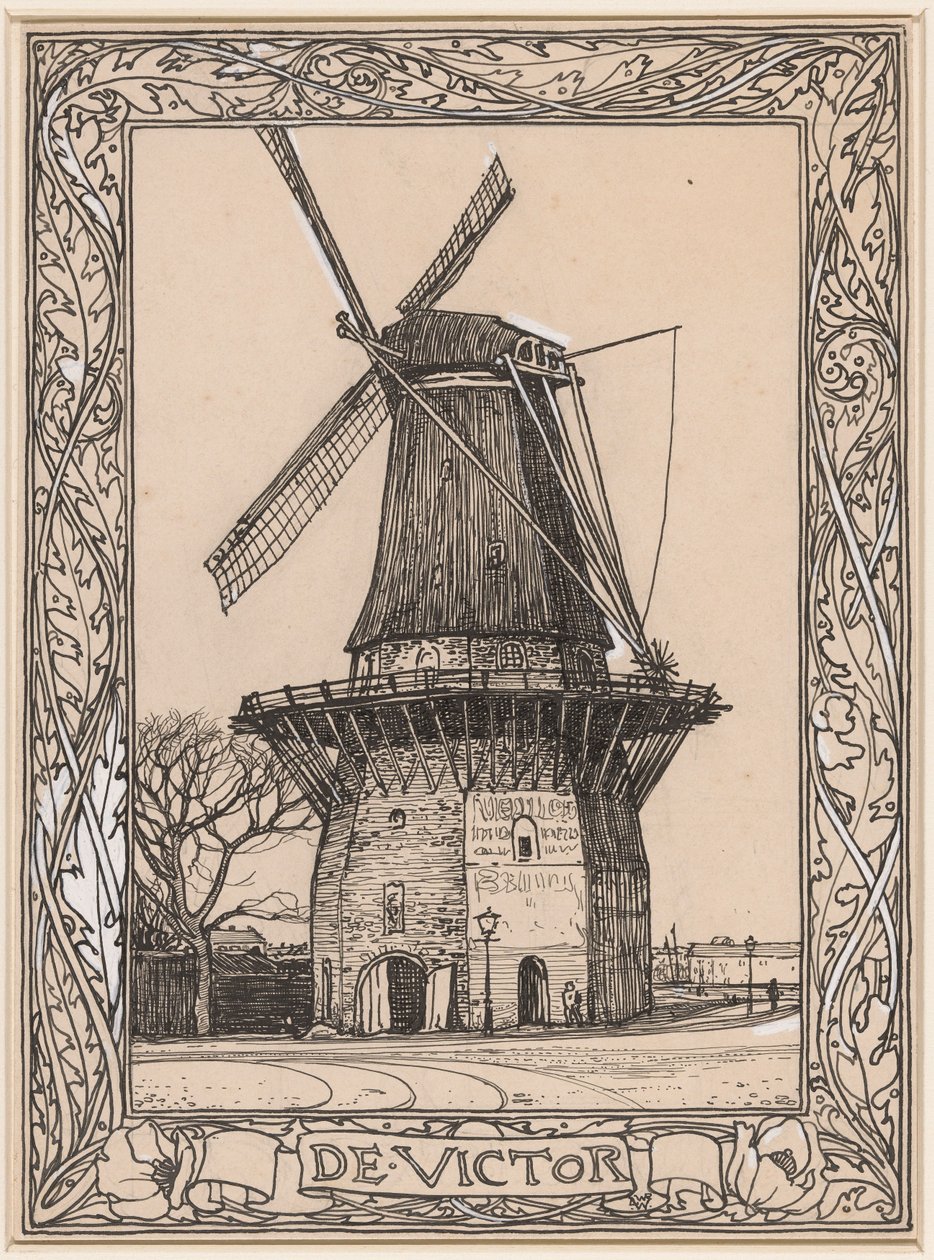 De Victor, molen te Amsterdam door Willem Wenckebach