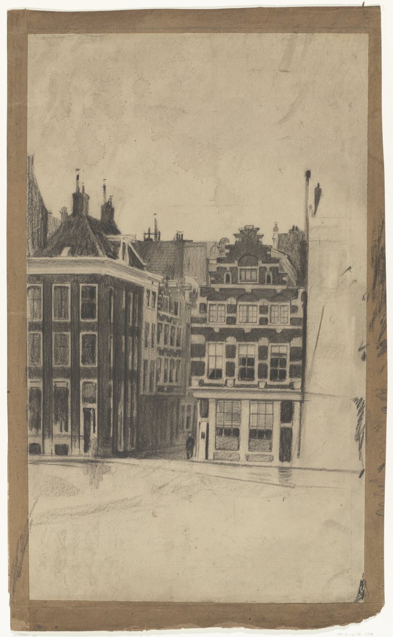 De Halvemaansteeg te Amsterdam door Willem Arnoldus Witsen