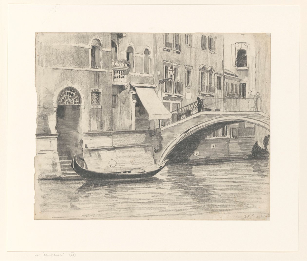 Gezicht in Venetië door Willem Arnoldus Witsen