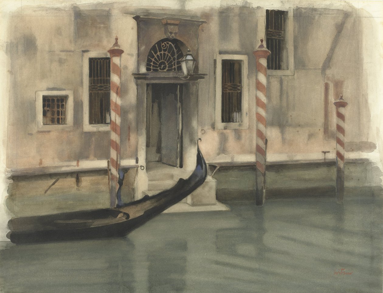 Kanaal in Venetië door Willem Arnoldus Witsen