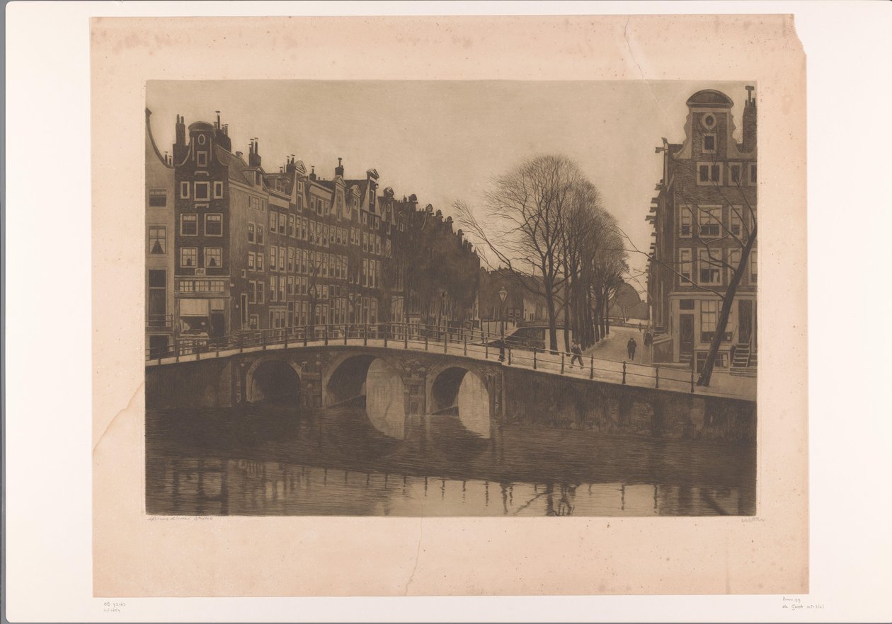 Leidsegracht, Amsterdam door Willem Arnoldus Witsen