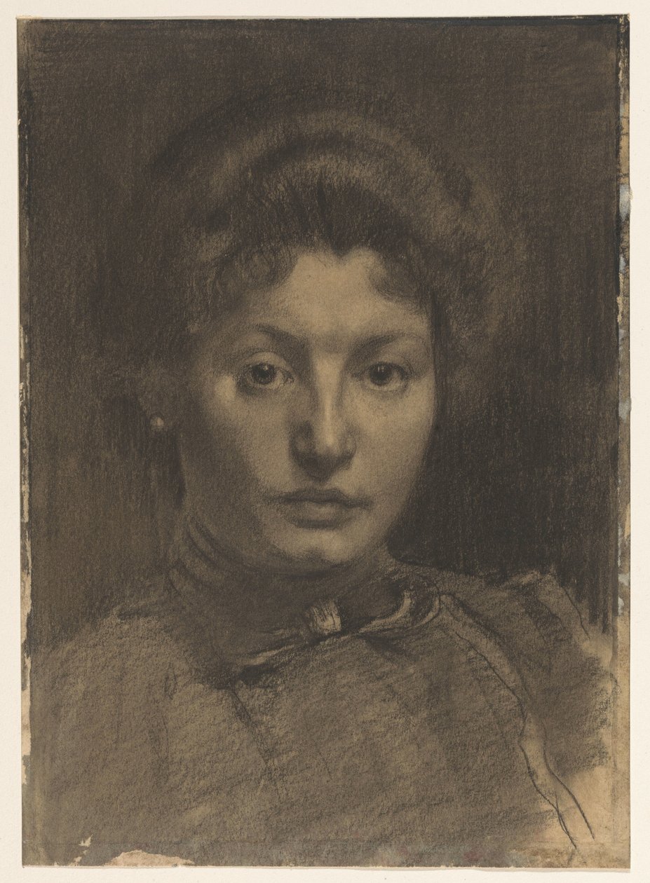 Portret van Mevrouw Marie Breitner-Jordan door Willem Arnoldus Witsen