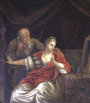 Een aanbod afgewezen door Willem van (after) Mieris