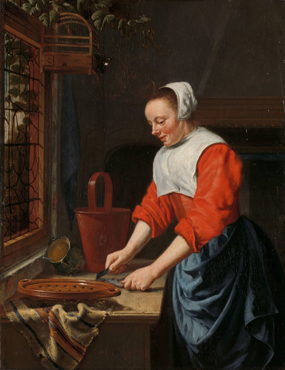 Het dienstmeisje door Willem van Odekercken (attributed to)