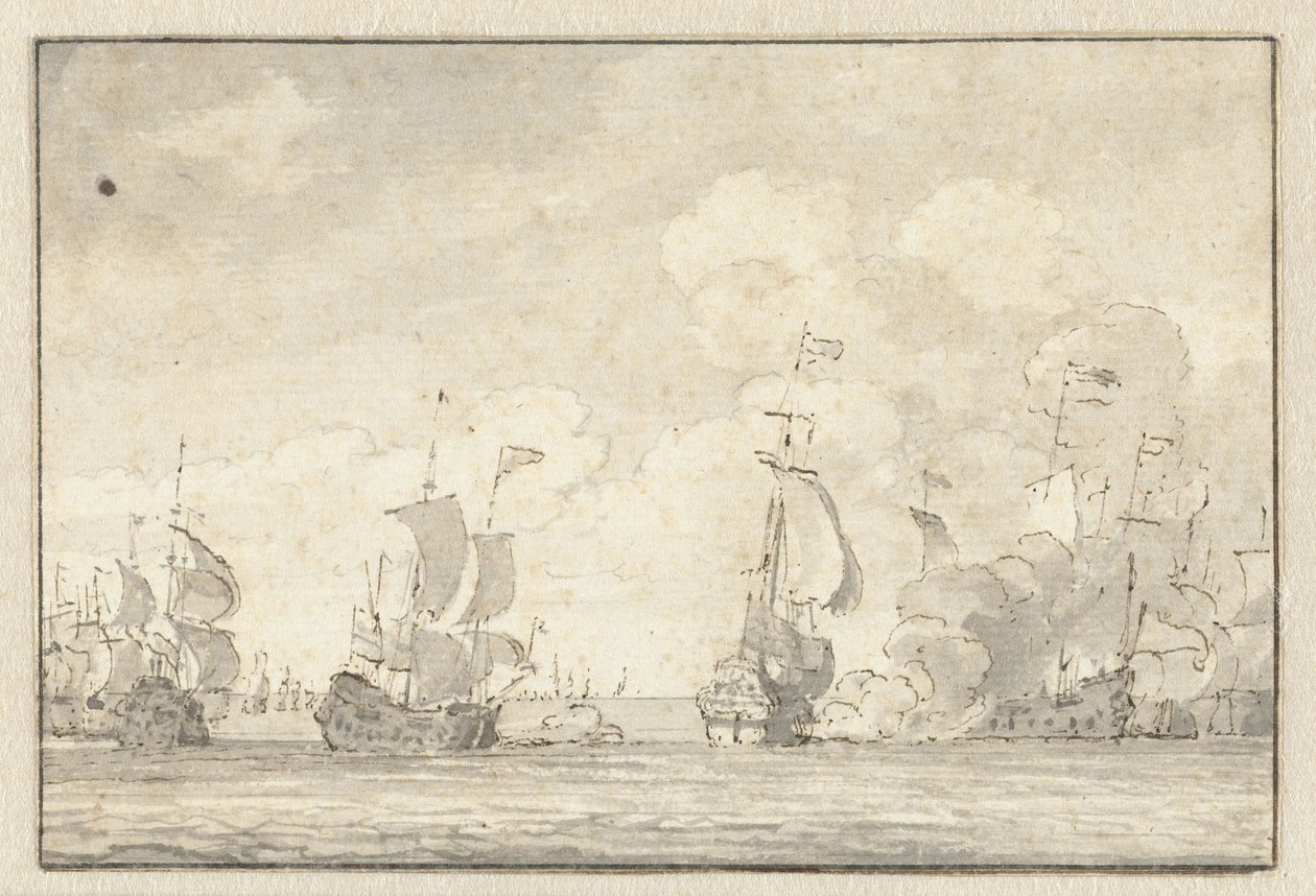 Zeeslag door Willem van de Velde (II)
