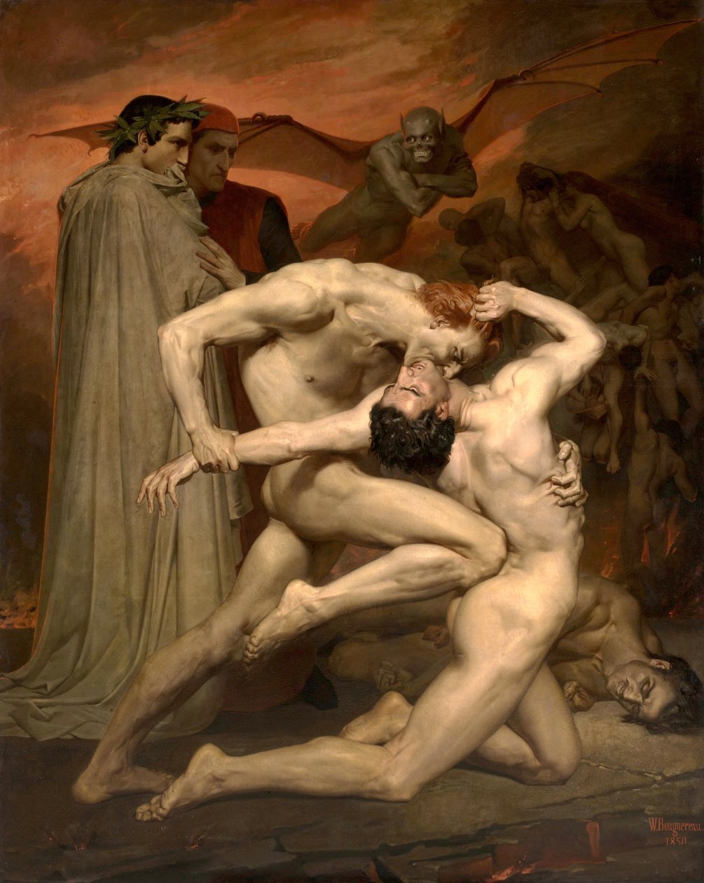 Dante en Virgilius door William Adolphe Bouguereau