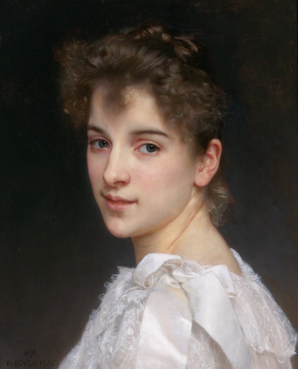 Gabrielle Cot door William Adolphe Bouguereau