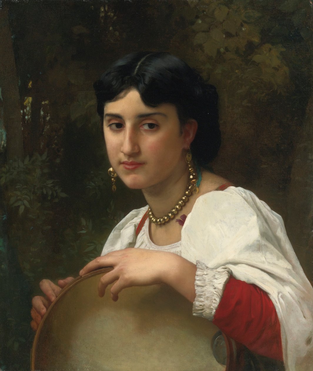 Italiaanse met de Tamboerijn door William Adolphe Bouguereau