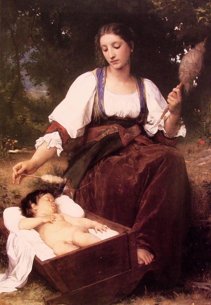 Wiegelied door William Adolphe Bouguereau