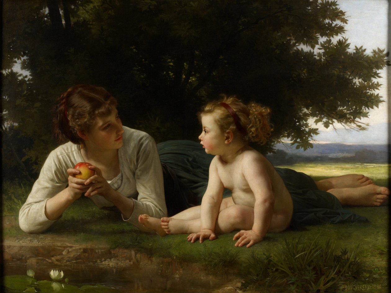 Verleiding door William Adolphe Bouguereau