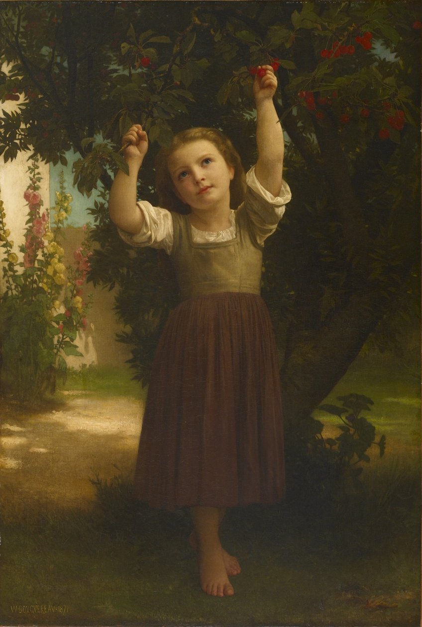 De Kersenplukker door William Adolphe Bouguereau