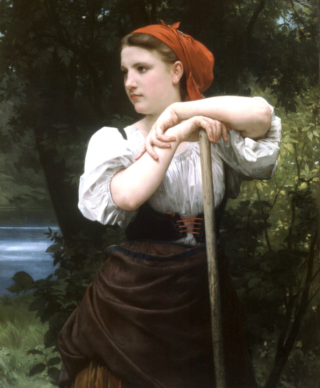 De Hooimaker door William Adolphe Bouguereau
