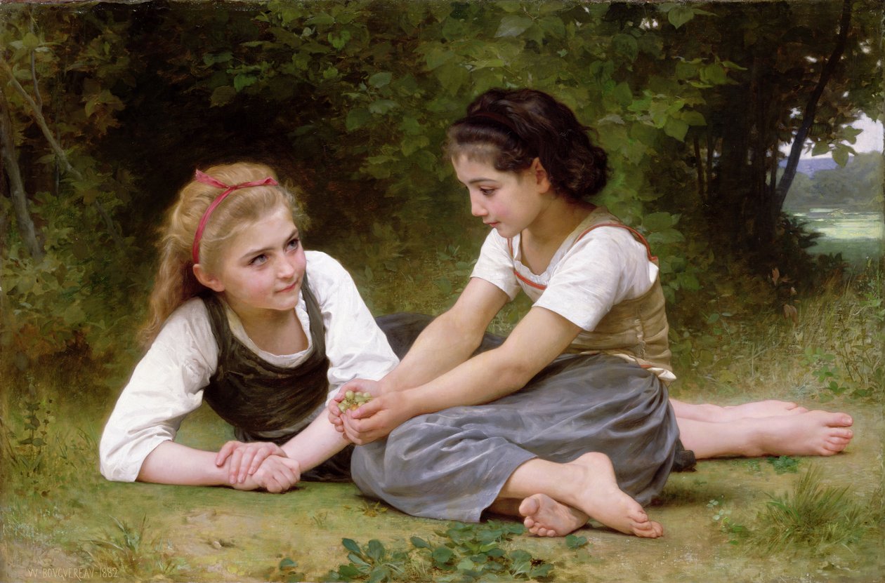 De notenverzamelaars door William Adolphe Bouguereau