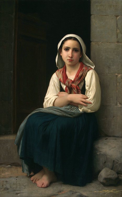 Yvonnette door William Adolphe Bouguereau