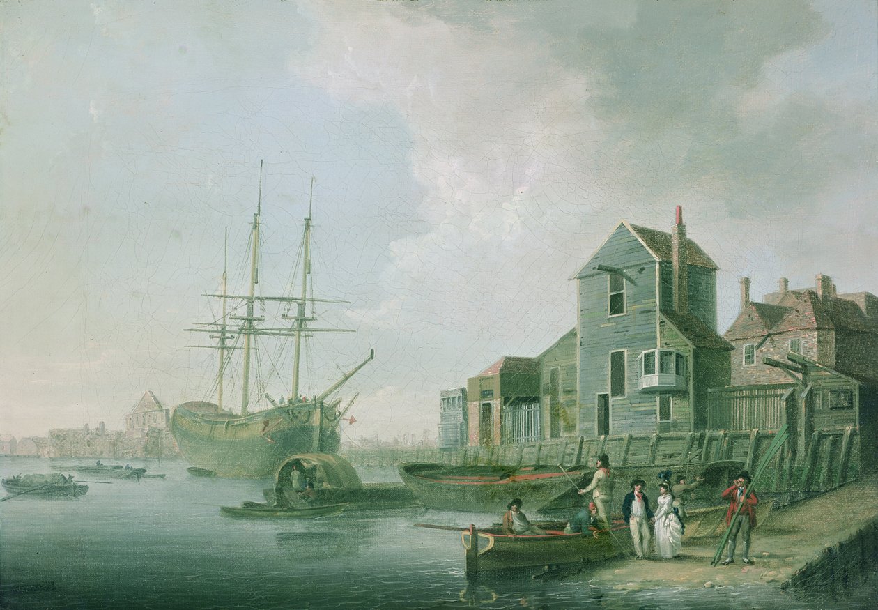 Uitzicht nabij Deptford door William Anderson