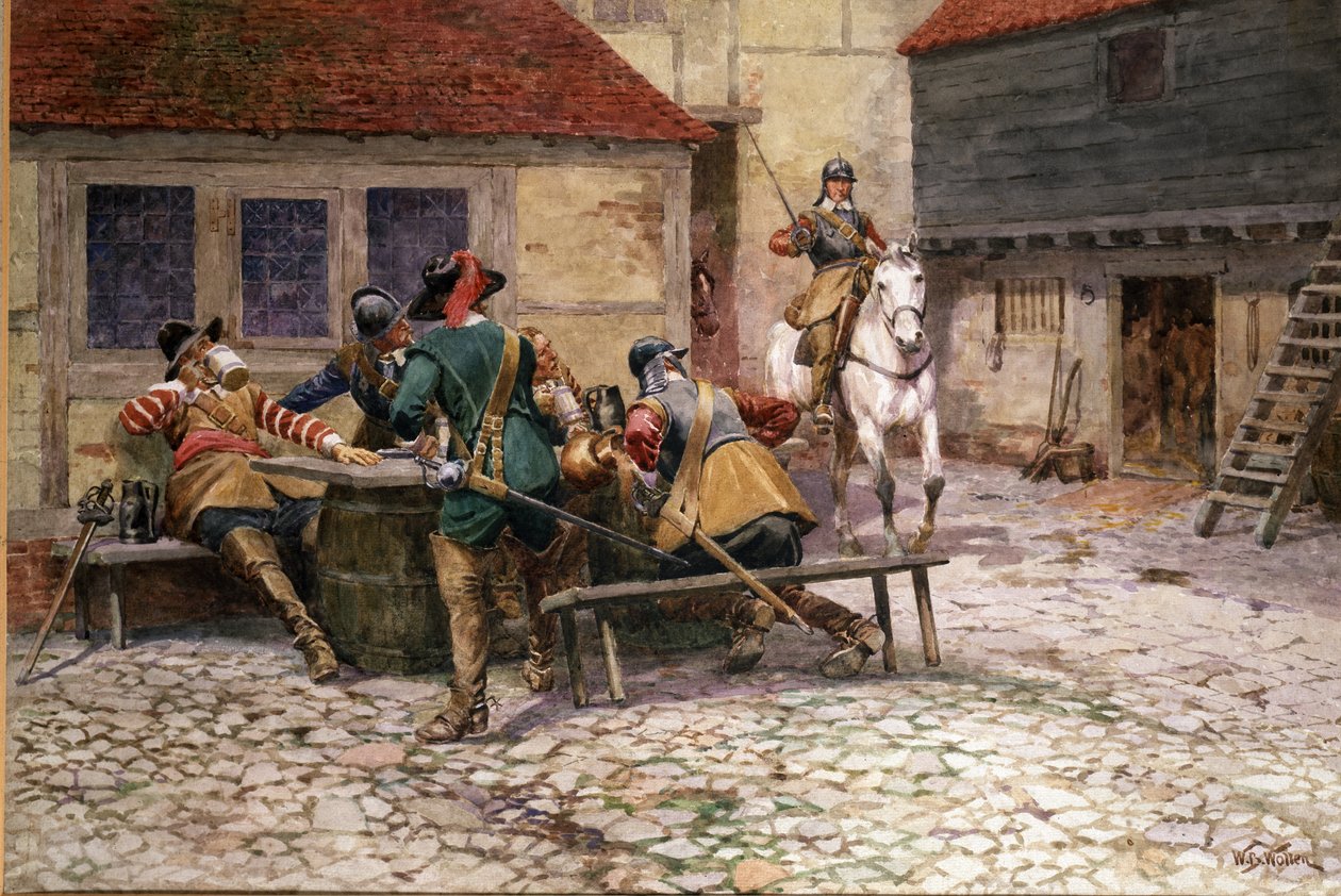 Engelse Burgeroorlog in 1645, 1900 door William Barnes Wollen