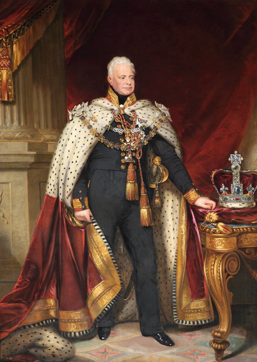 Koning Willem IV door William Beechey