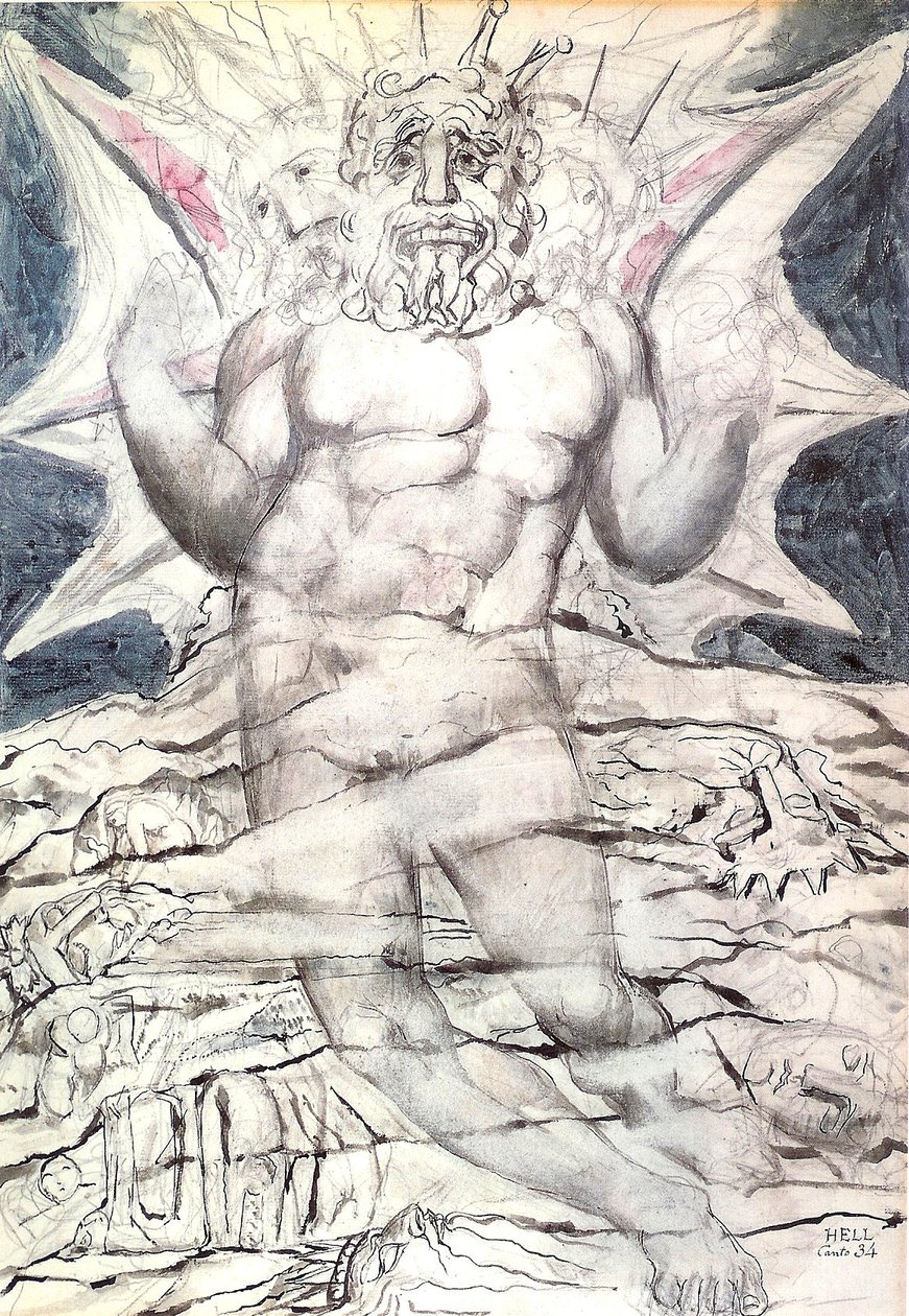 Hel, canto 34: Lucifer door William Blake