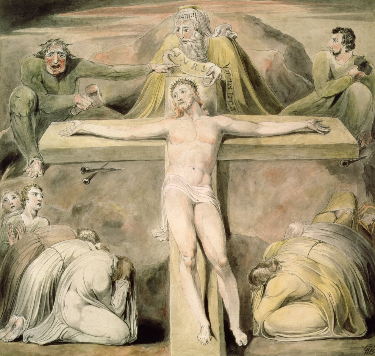 De Kruisiging door William Blake