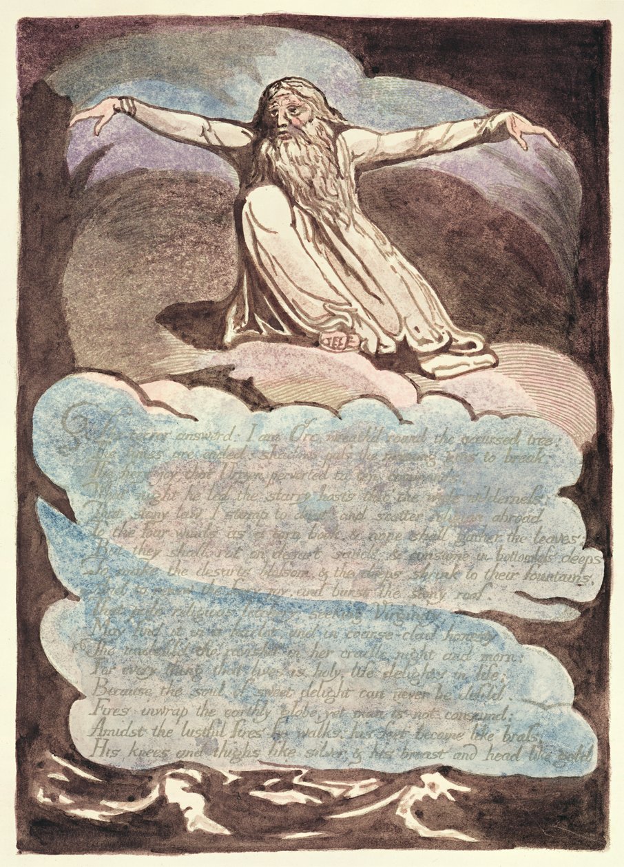The Terror Answered, plaat 8 uit America, a Prophecy, 1793 door William Blake