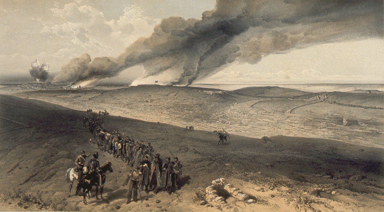 Redan en Geavanceerde Loopgraven van de Britse Rechteraanval, 1856 door William Crimea Simpson
