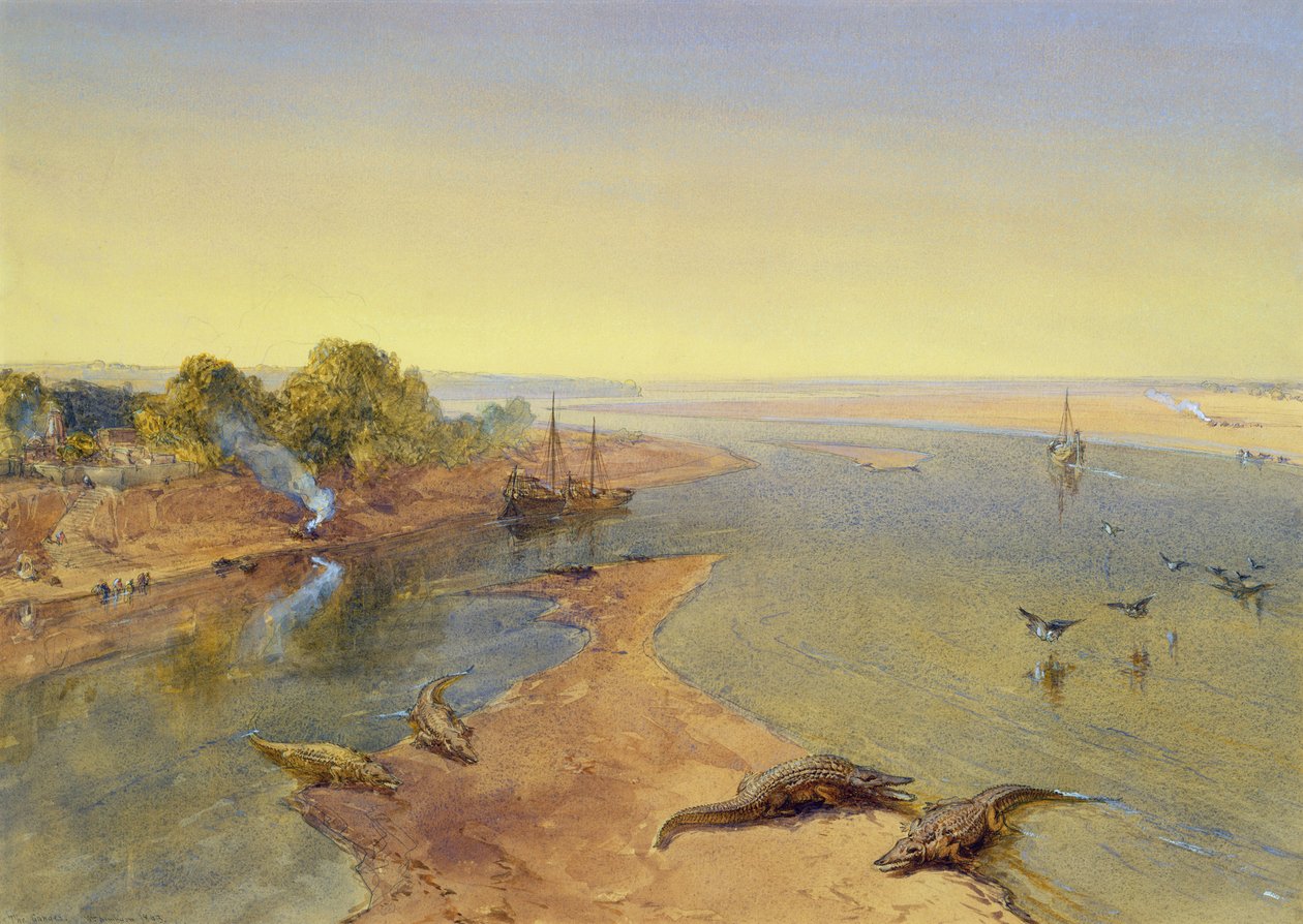 De Ganges, 1863 door William Crimea Simpson