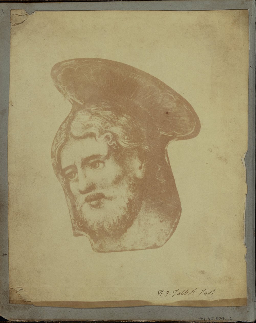 (Hoofd van een Onbekende Heilige) door William Henry Fox Talbot
