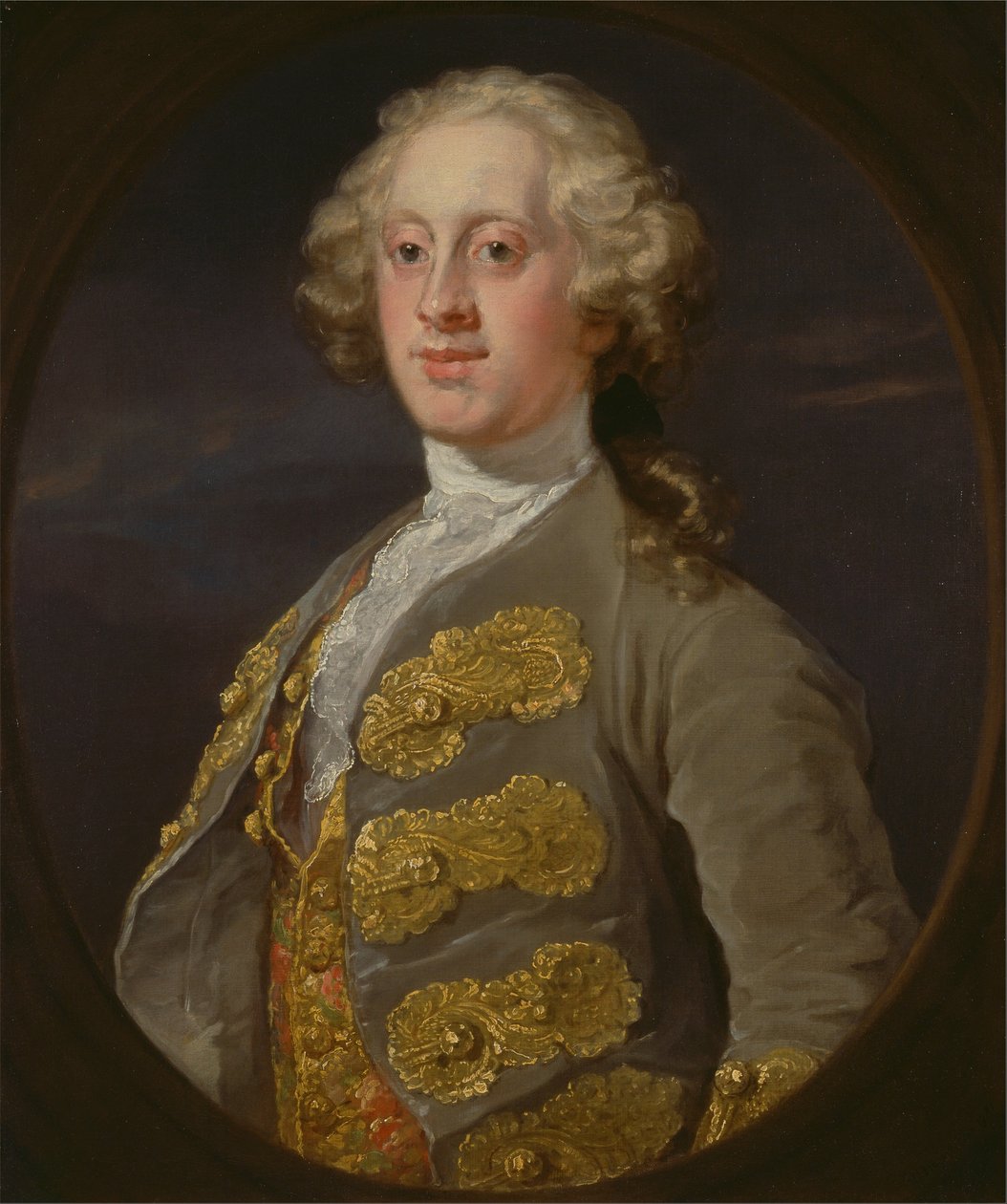 William Cavendish, markies van Hartington, later 4e hertog van Devonshire door William Hogarth