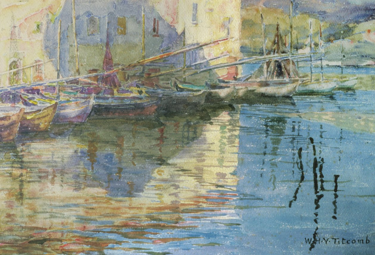 Boten in Venetië door William Holt Yates Titcomb