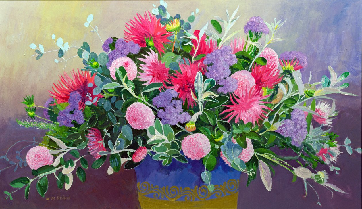 Bloemendisplay door William Ireland