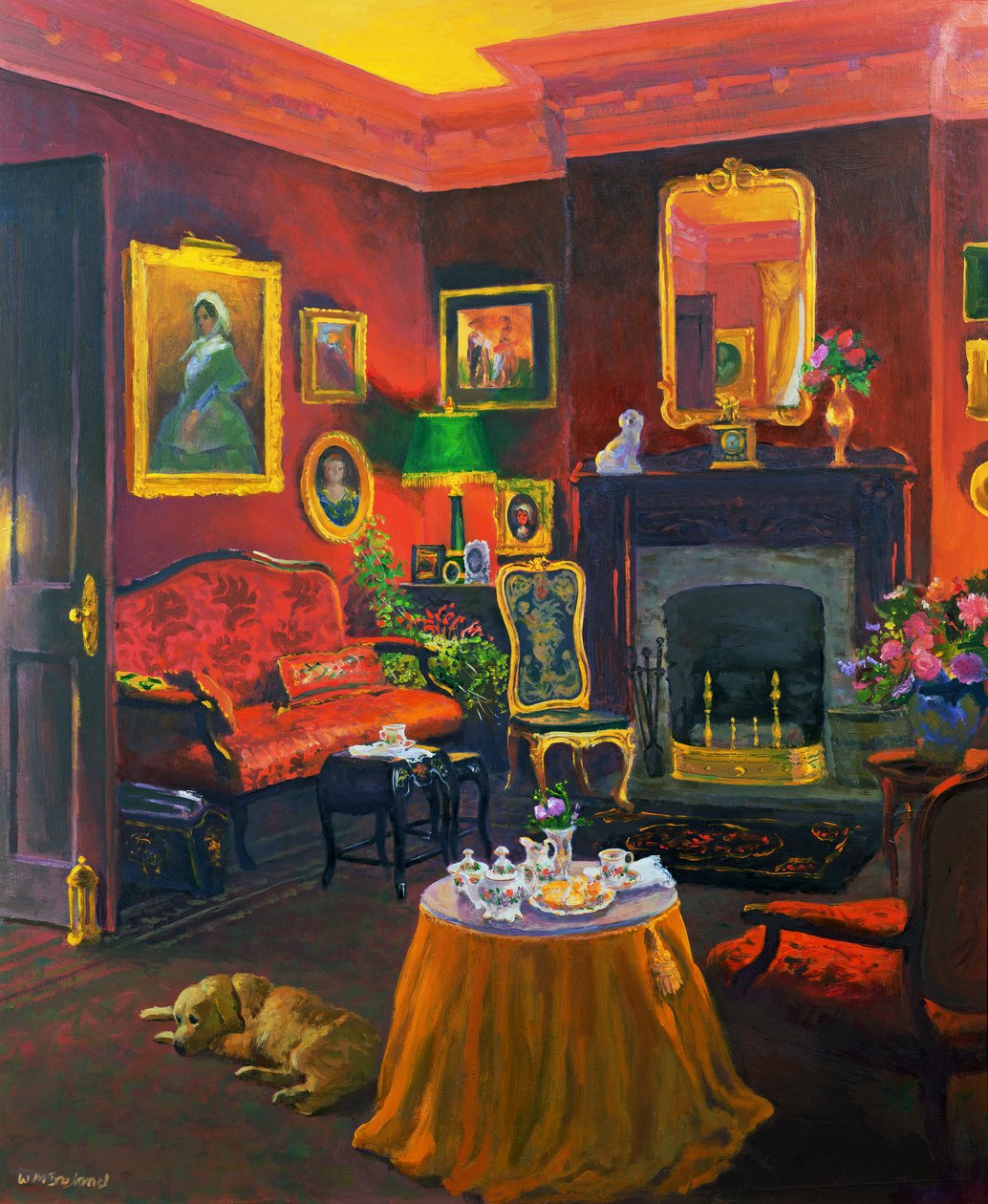 Rode kamer (Victoriaanse stijl) door William Ireland