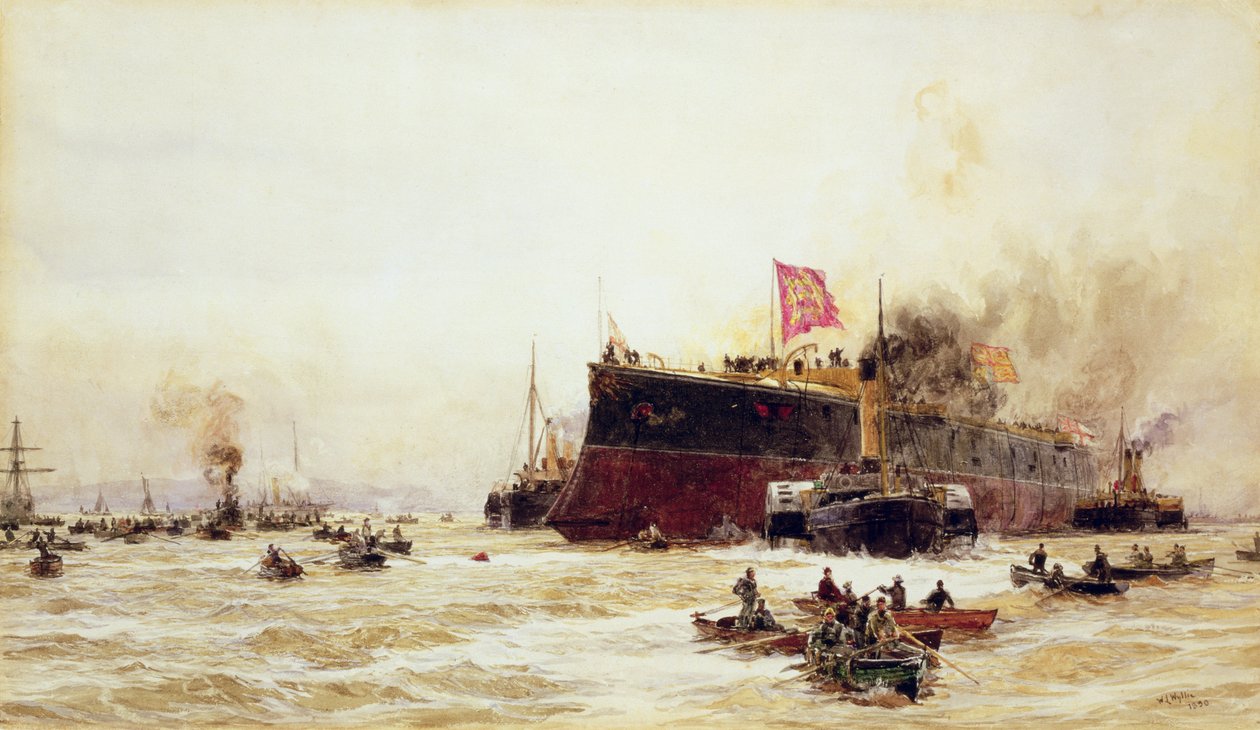 Geboorte van een Titan, 1890 door William Lionel Wyllie