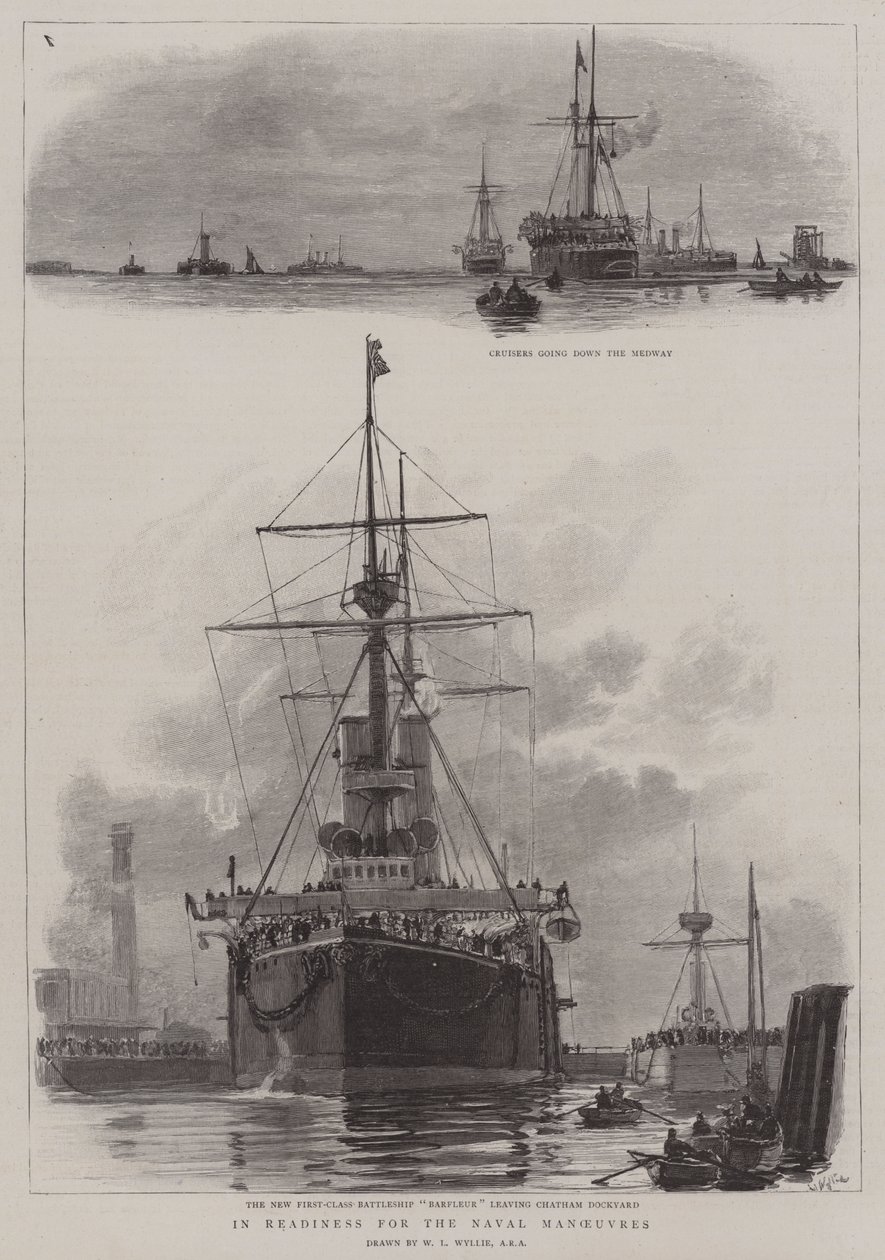 In Gereedheid voor de Marine Manoeuvres door William Lionel Wyllie