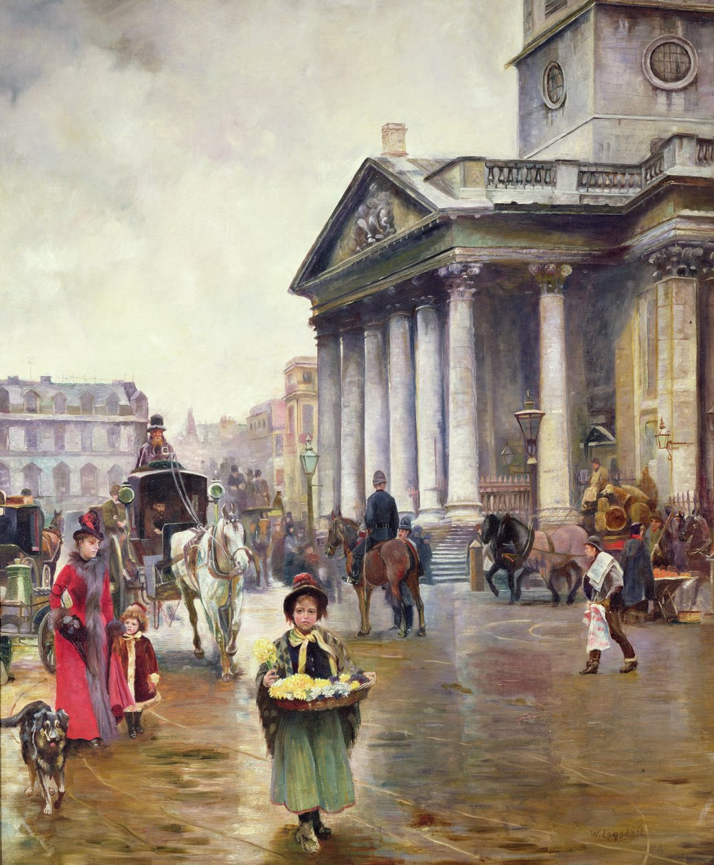 St. Martin-in-the-Fields door William Logsdail