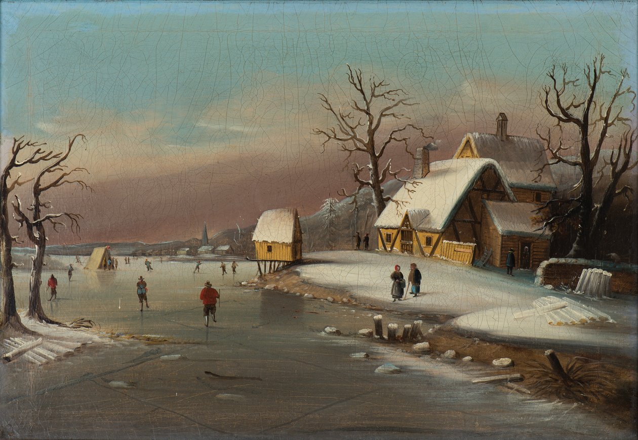 Spelletjes op ijs, 1855 door William Matthew Prior