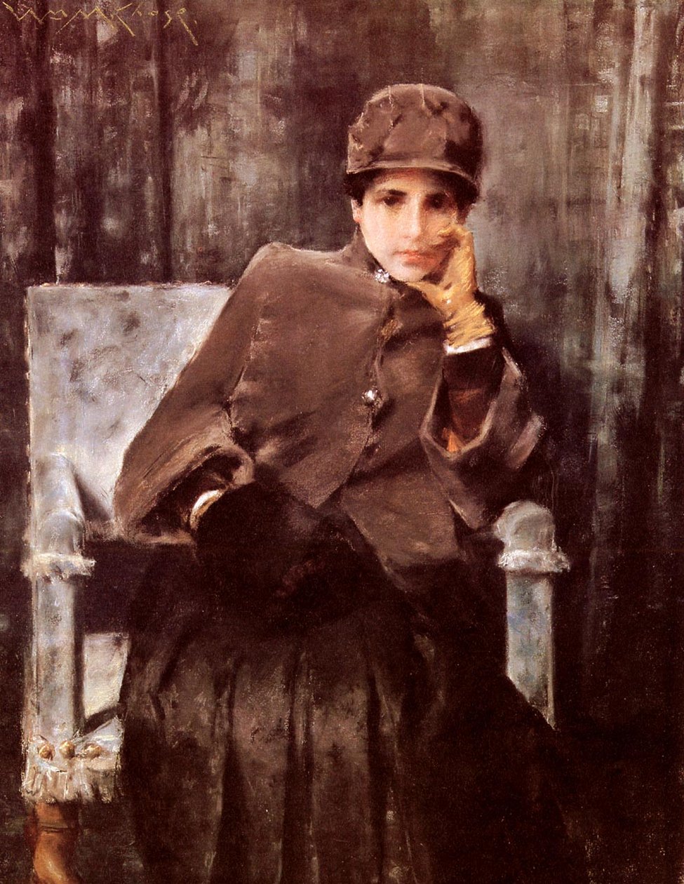 Meditatie door William Merritt Chase