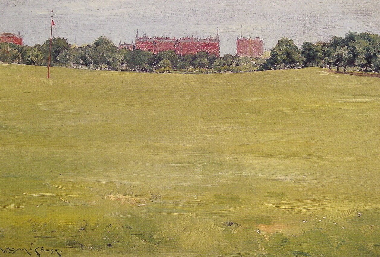 Uitzicht vanuit Central Park door William Merritt Chase