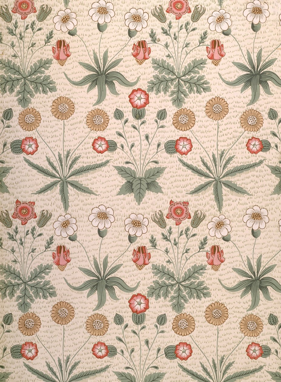 Daisy, eerste Morris-ontwerp voor behang, 1864 door William Morris