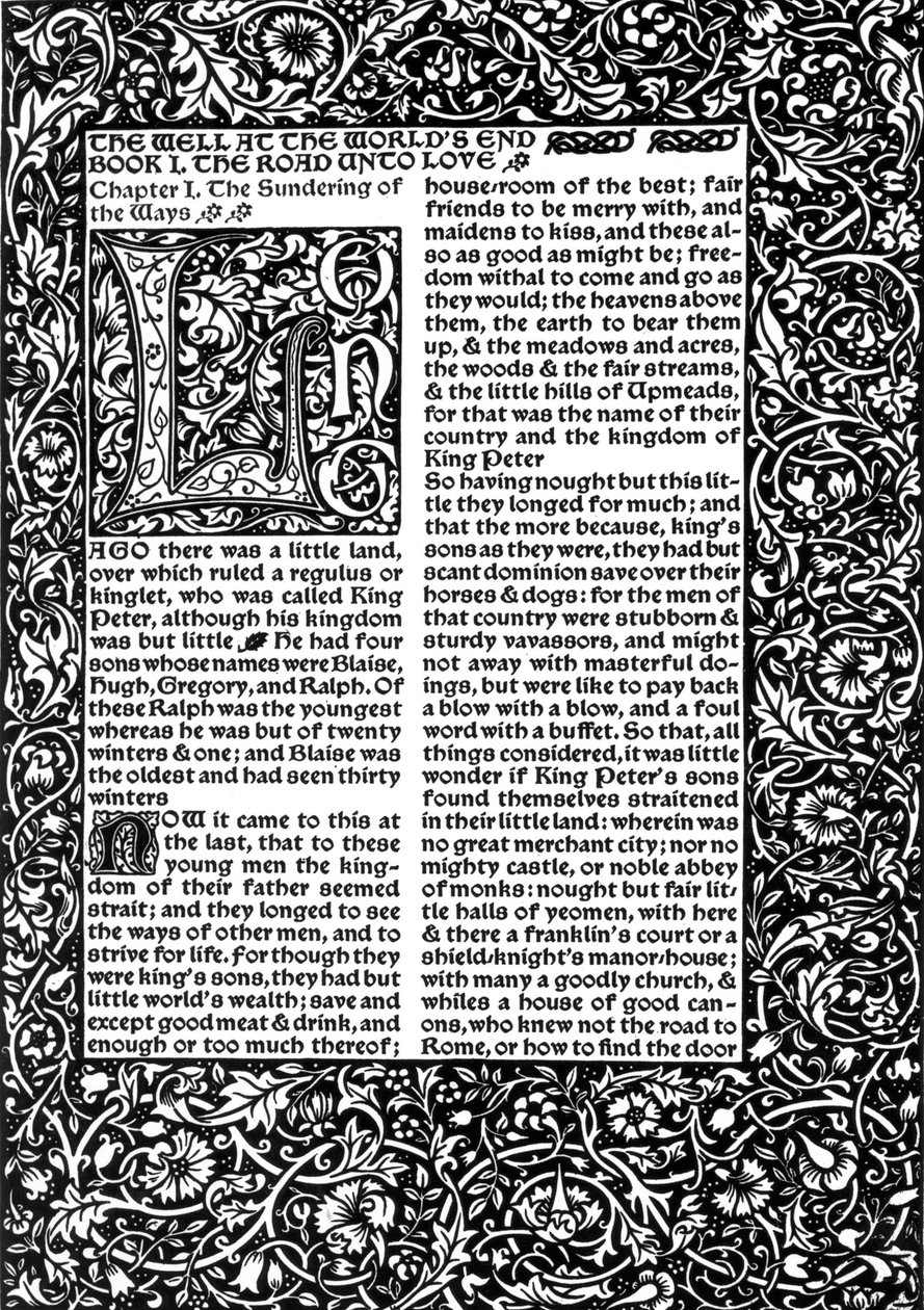 Voorpagina van Hoofdstuk I, uit The Well at World