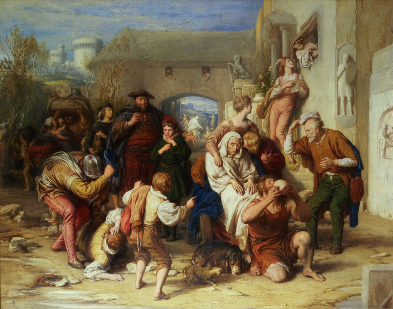 De zeven leeftijden van de mens, 1835-8 door William Mulready