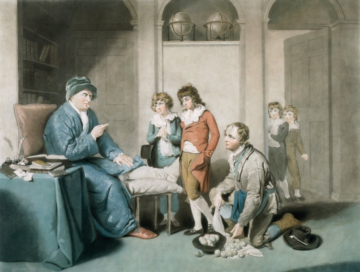 De spijbelaars, gegraveerd door William Ward (1766-1826) door William Redmore Bigg