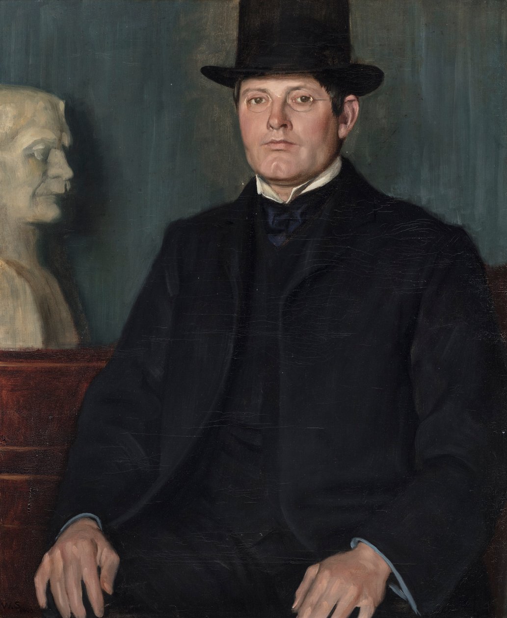 Portret van Sir George Frampton door William Strang