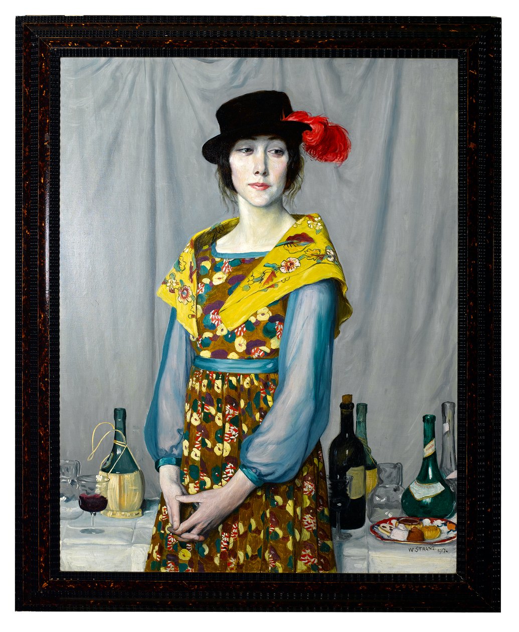 Het buffet, 1917 door William Strang
