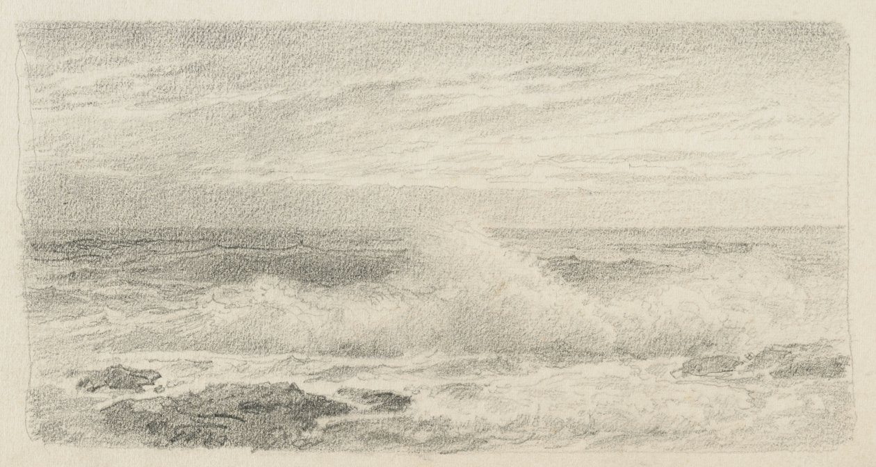 Zeegezicht met Spuitwater, 1900-05 door William Trost Richards