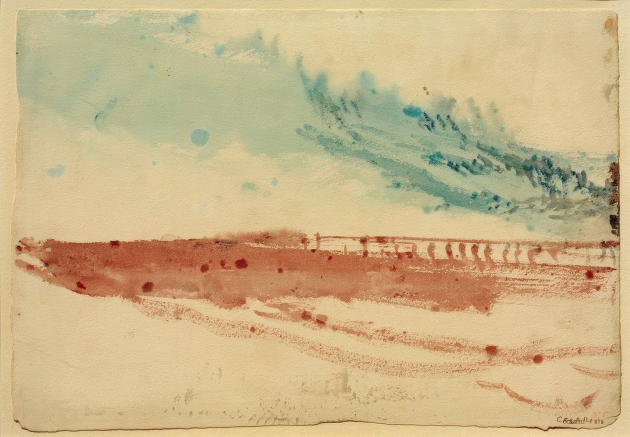 Een stuk zand (?) door Joseph Mallord William Turner